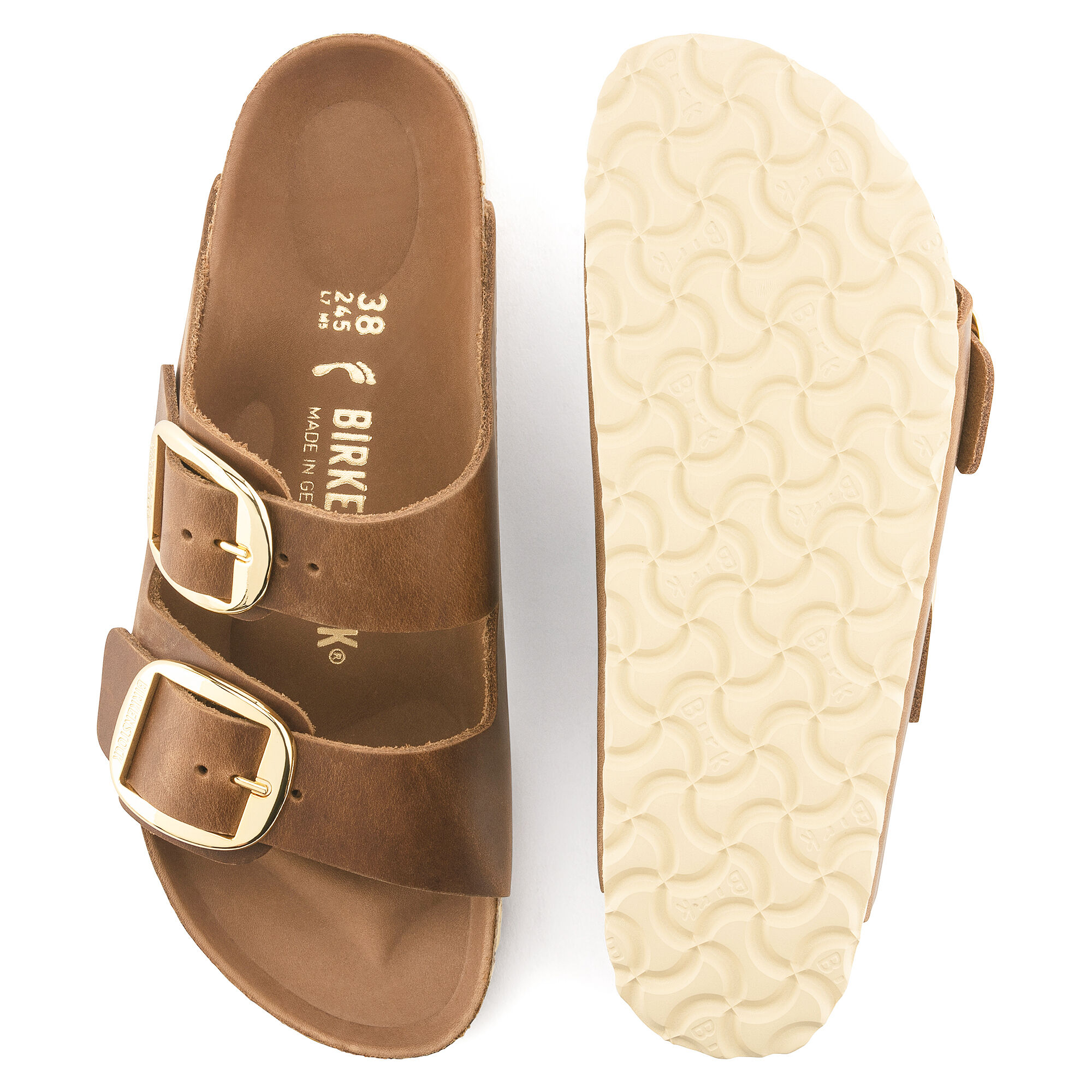 Arizona Big Buckle Natural Leather Oiled