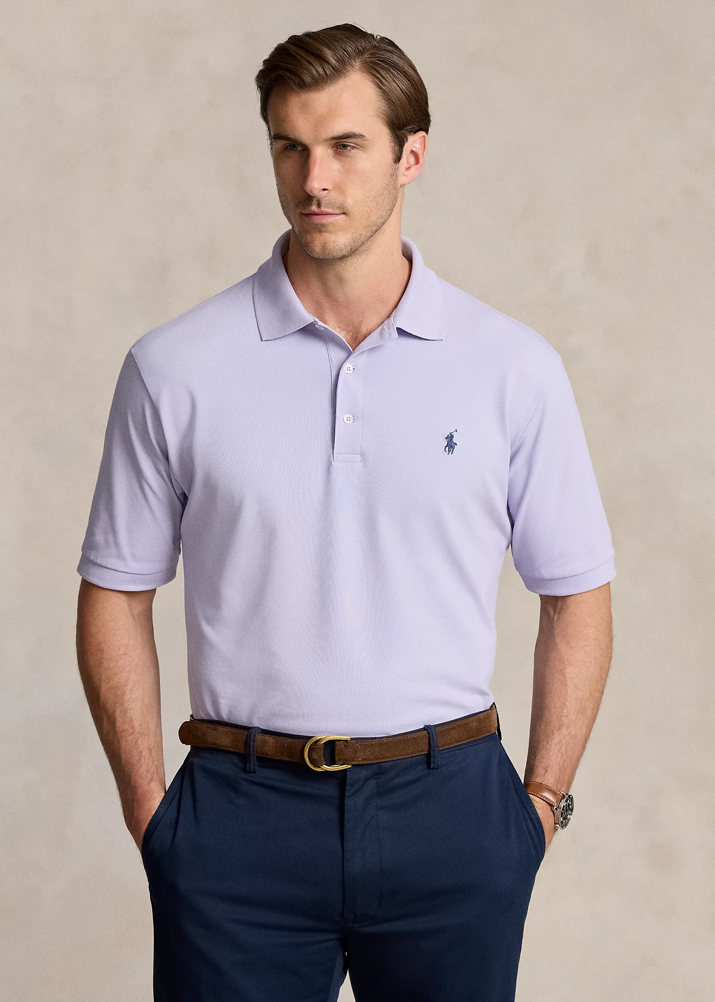 Stretch Mesh Polo Shirt