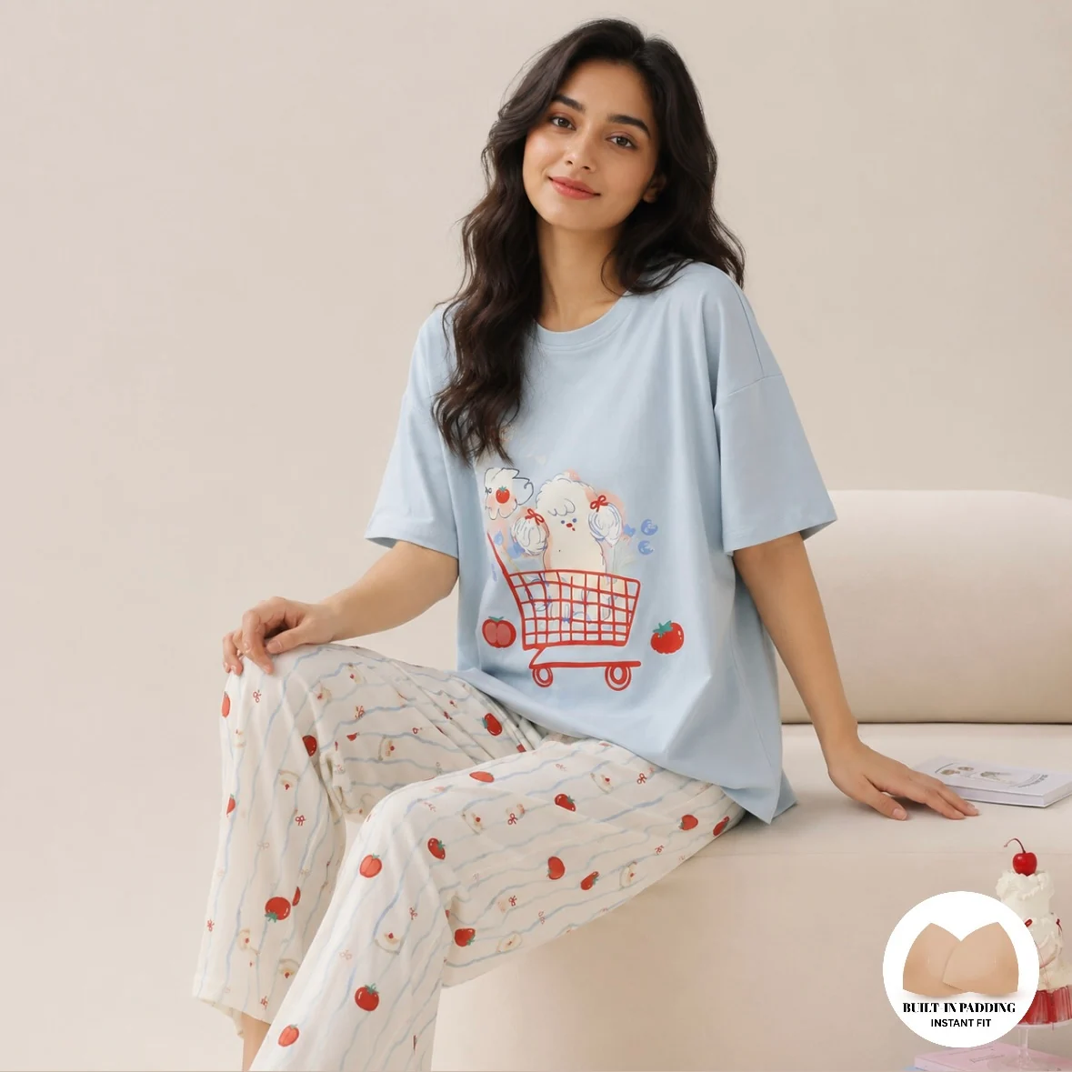 Happy Cart Padded Nightsuit Set
