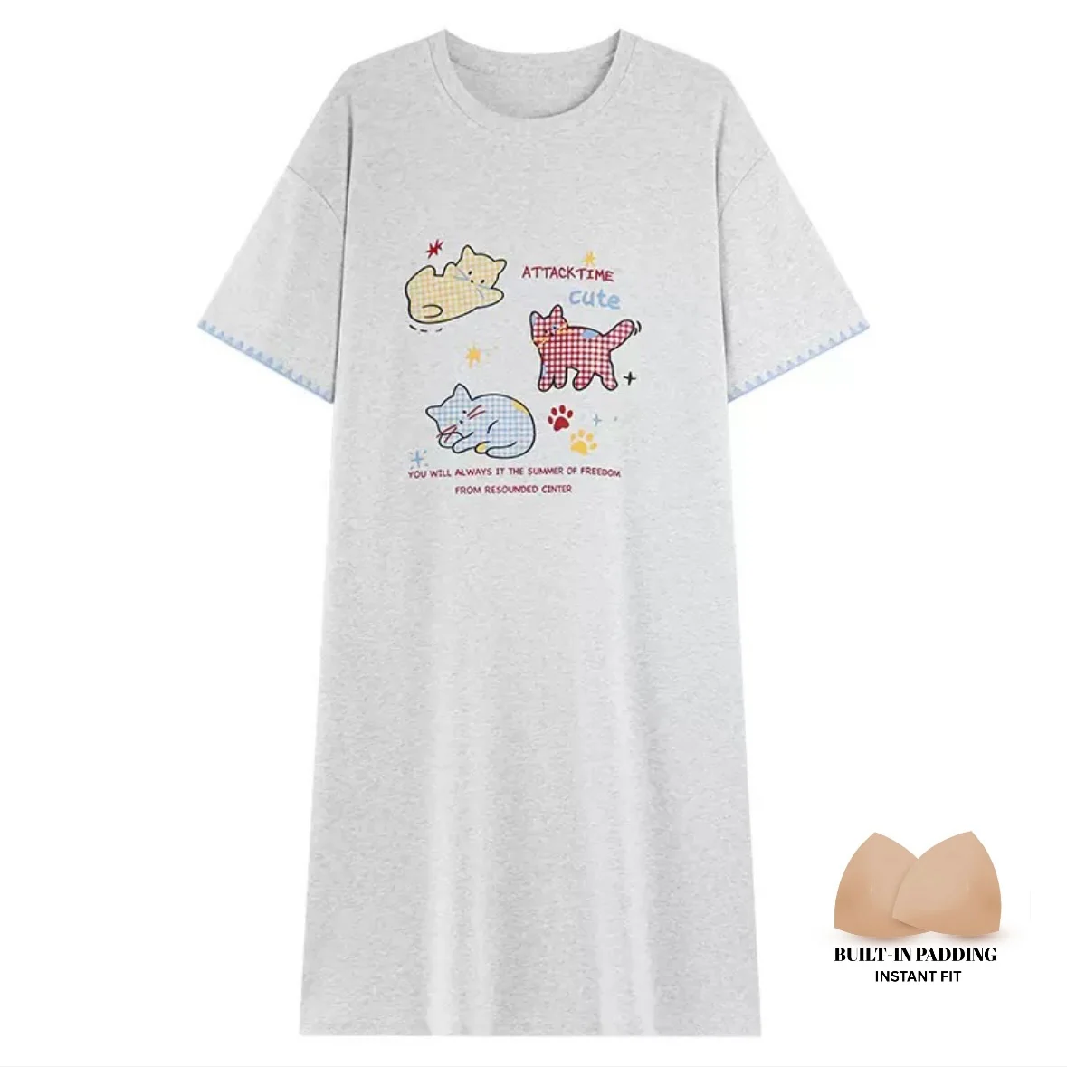 Purrfect Dreams Padded Night Dress