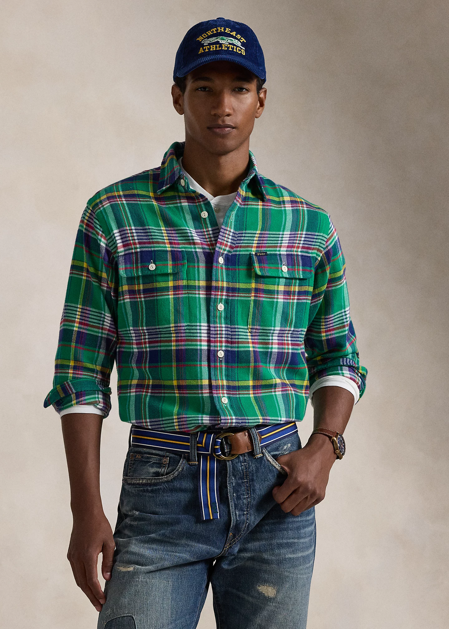Classic Fit Plaid Flannel Workshirt