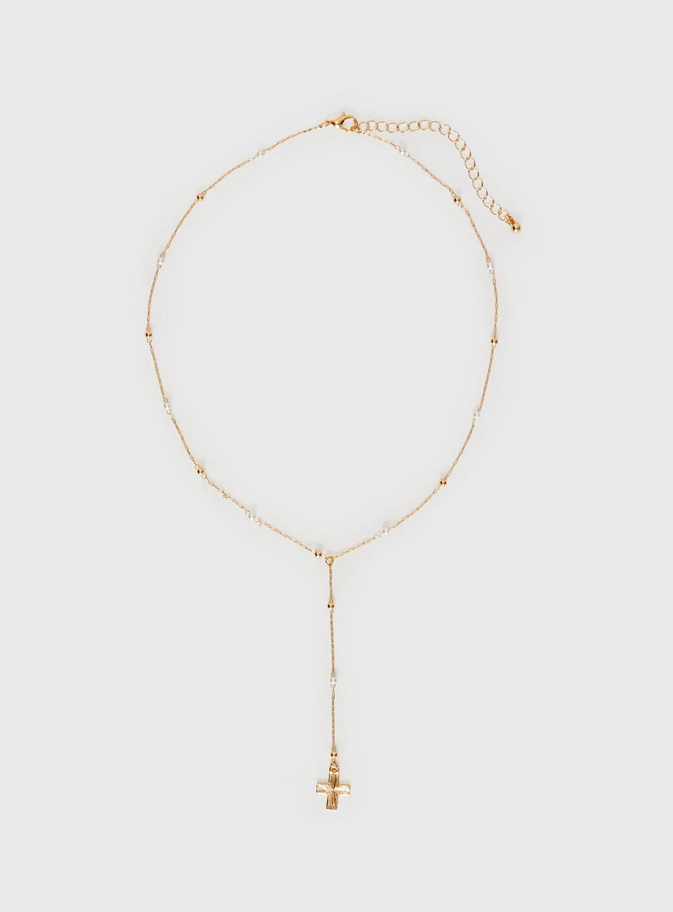 Lariat Necklace Gold