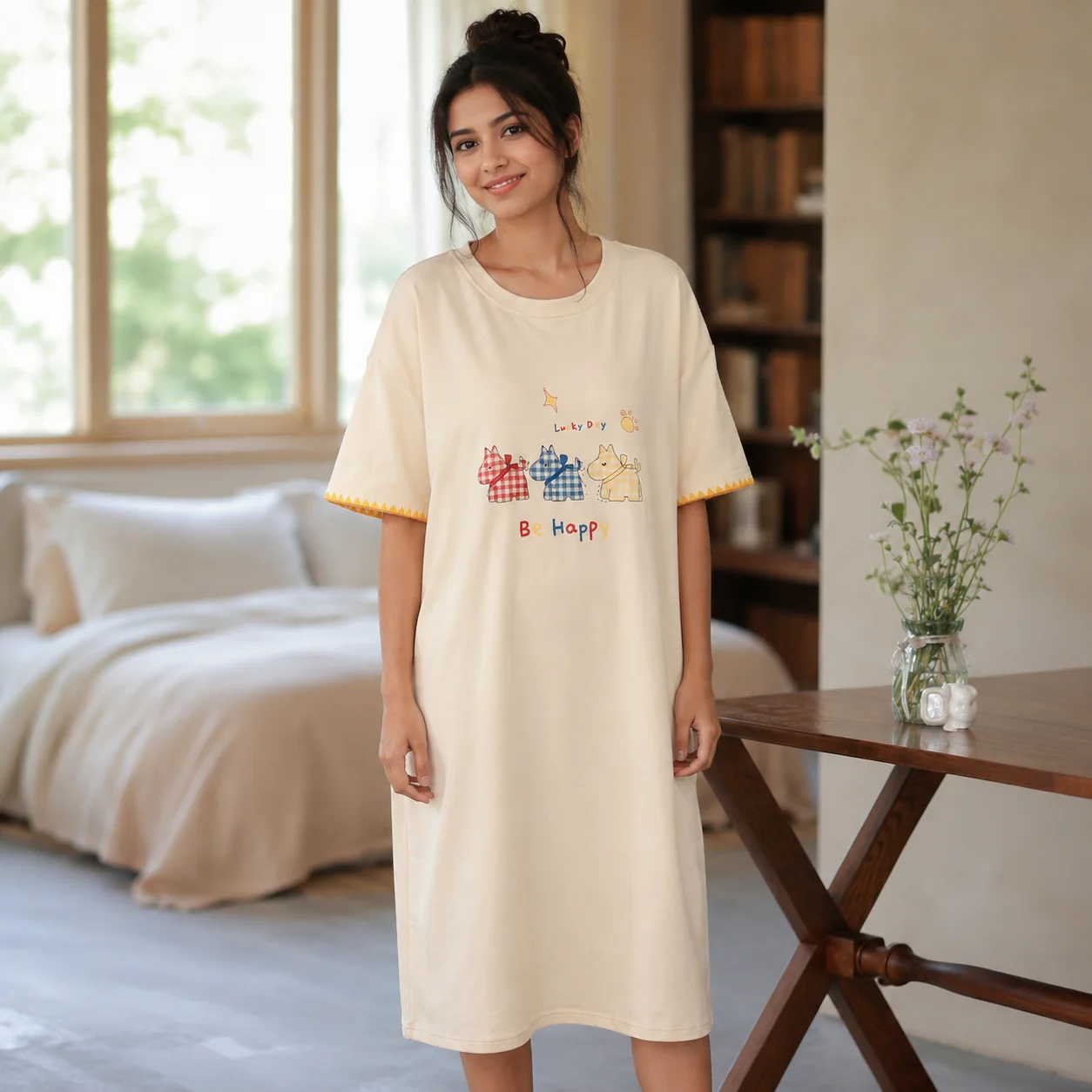 Trio Padded Night Dress