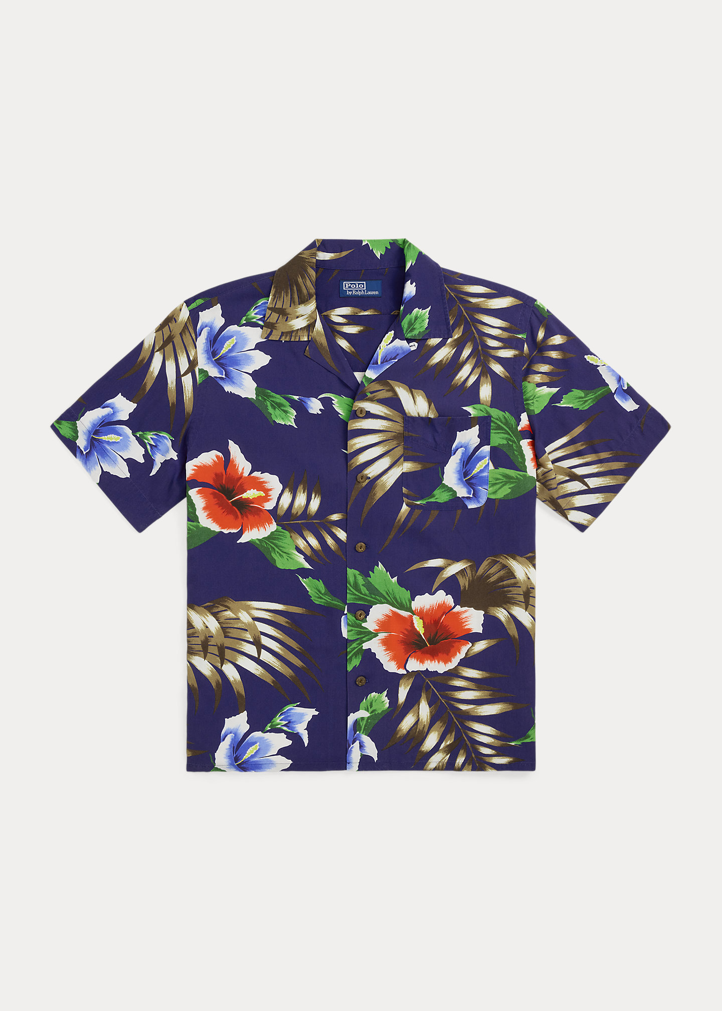 Classic Fit Hoffman Print Camp Shirt