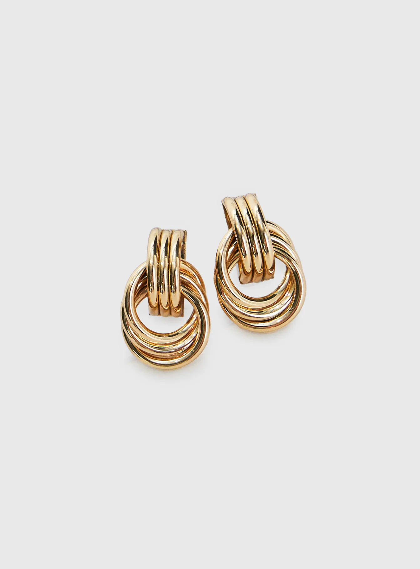 Linked Earrings Gold