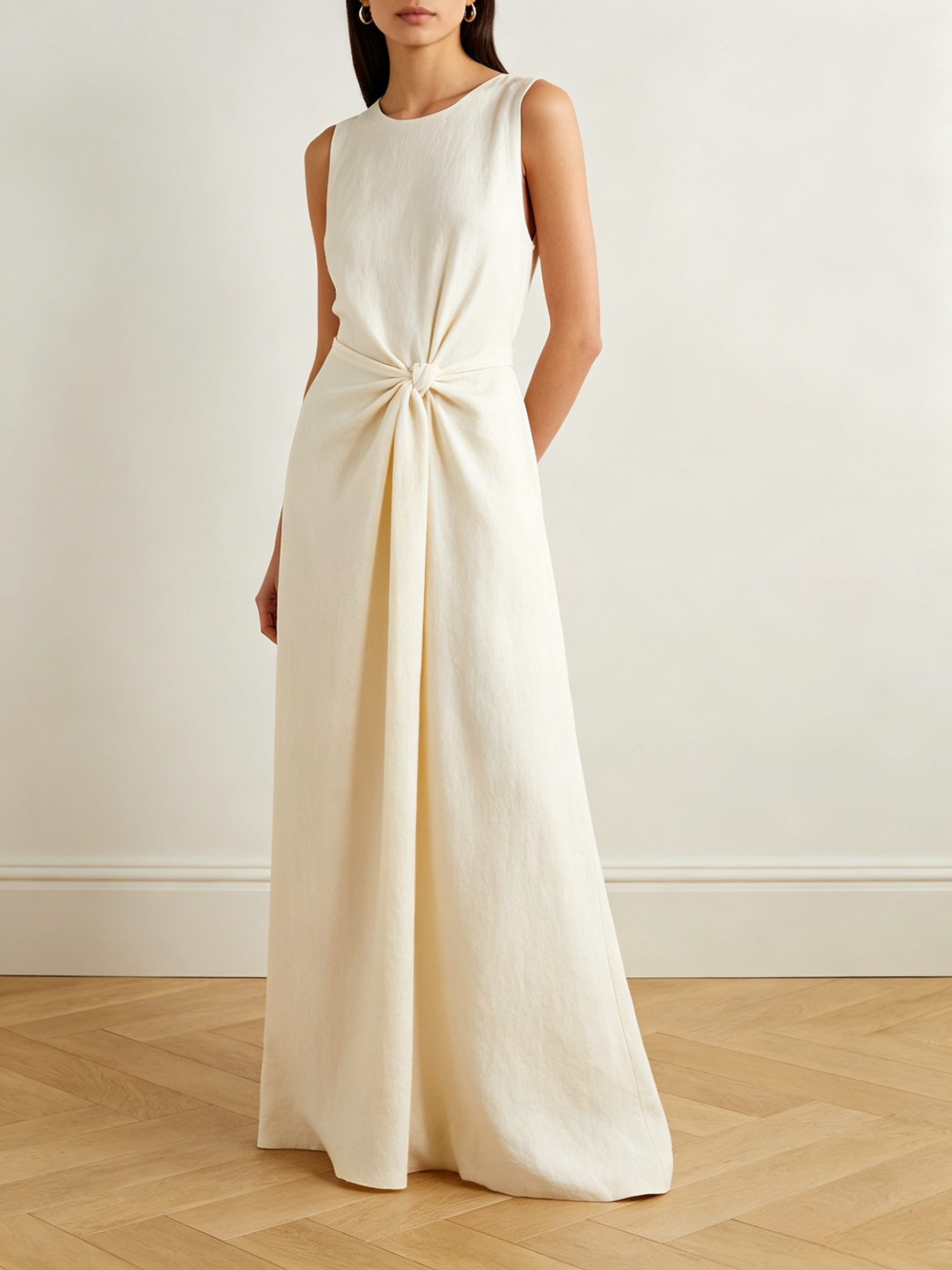Beloved Knotted Sleeveless Long Dress