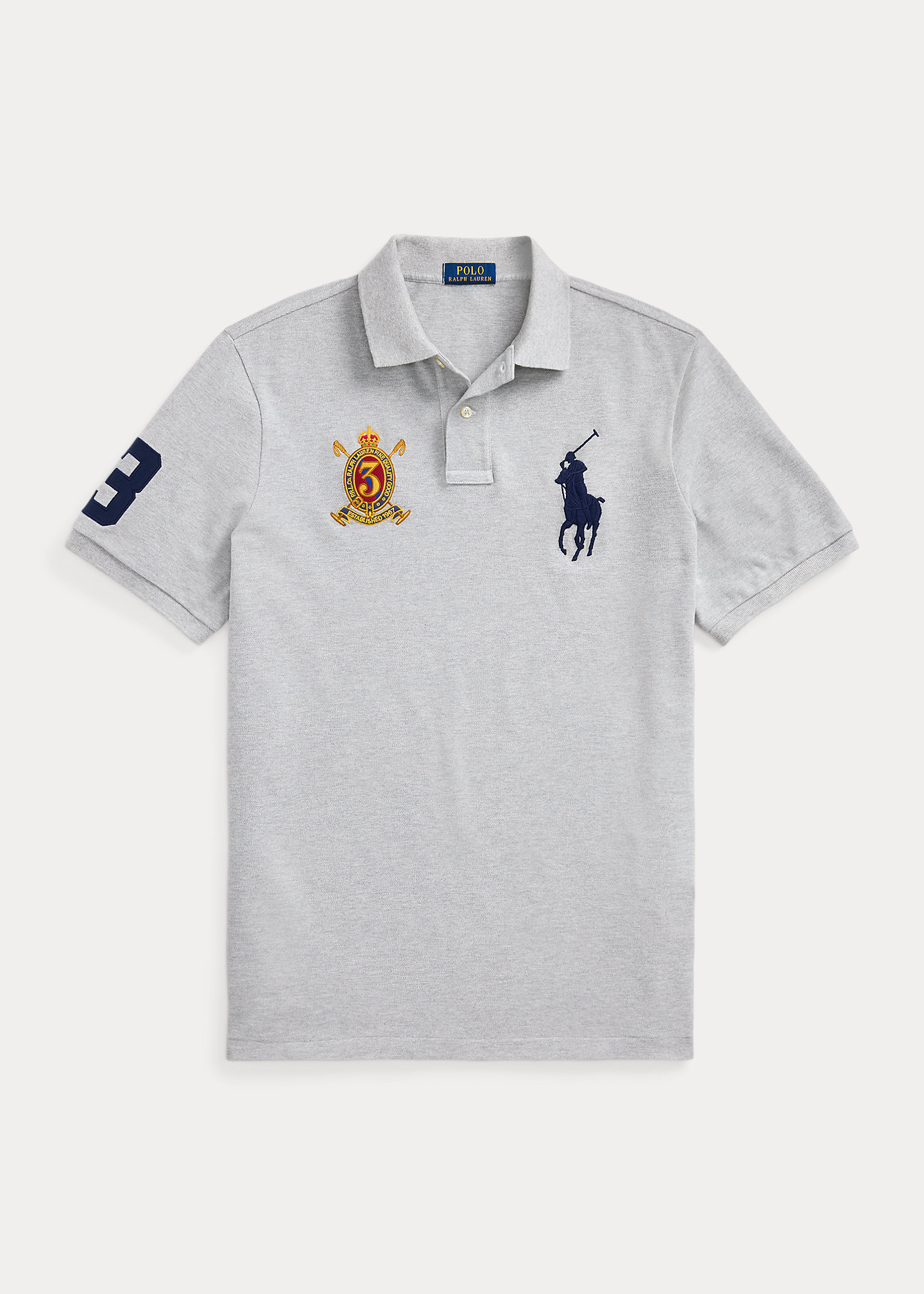 Classic Fit Big Pony Mesh Polo Shirt