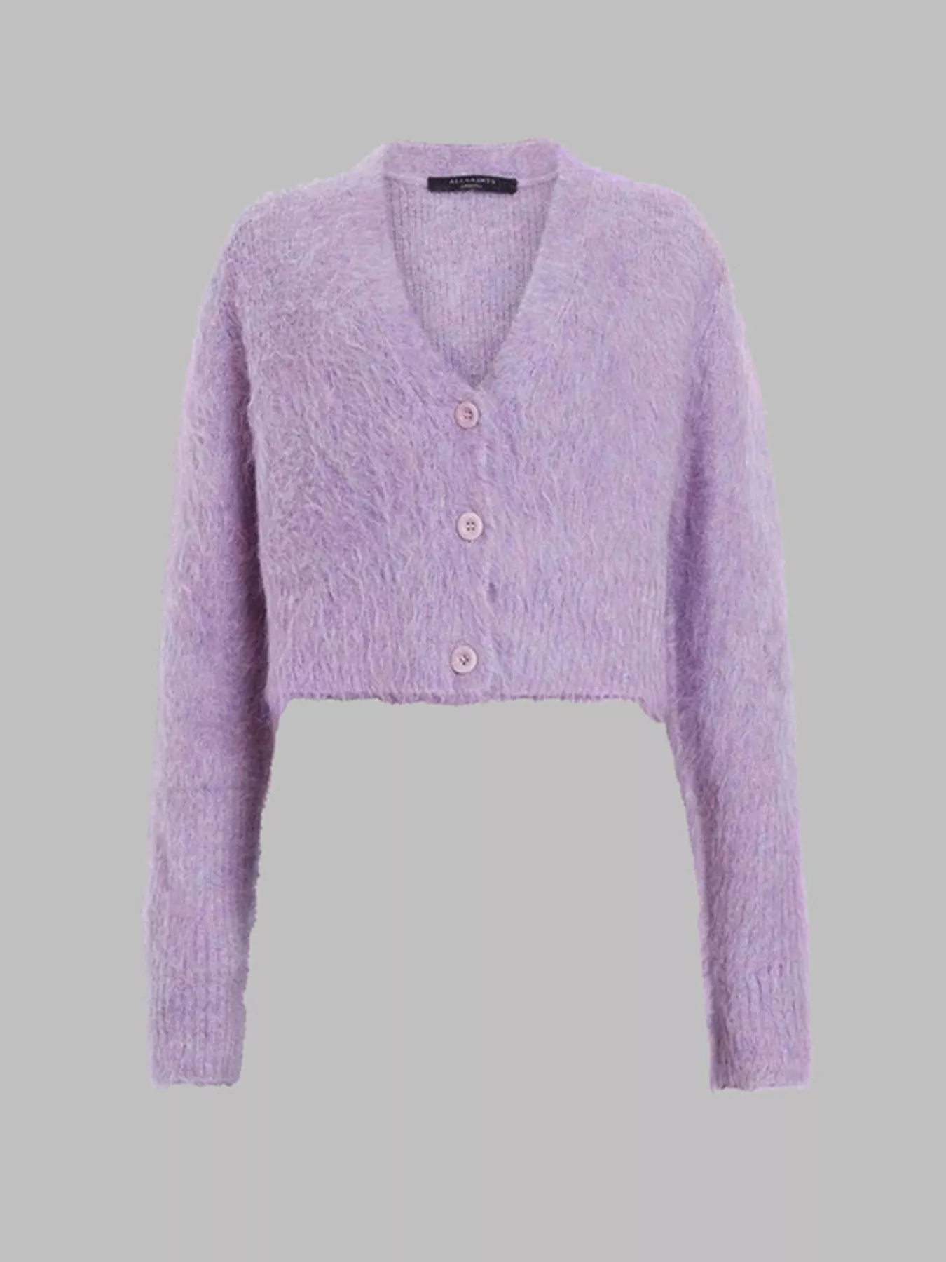 Fluffy Knit Cropped Cardigan