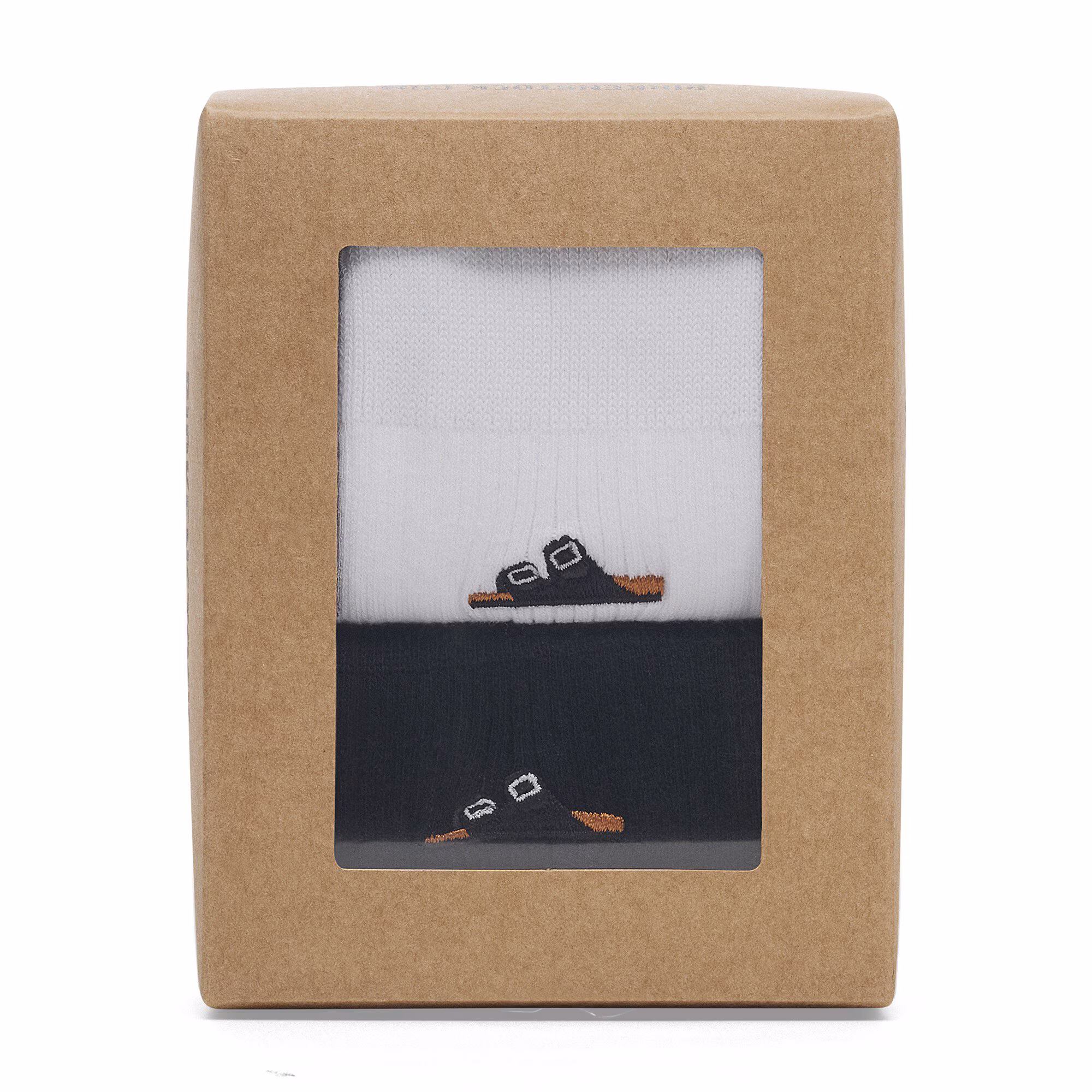 Set Cotton Ribbed Socks Cotton/Polyamid/Elastane - Black/White
