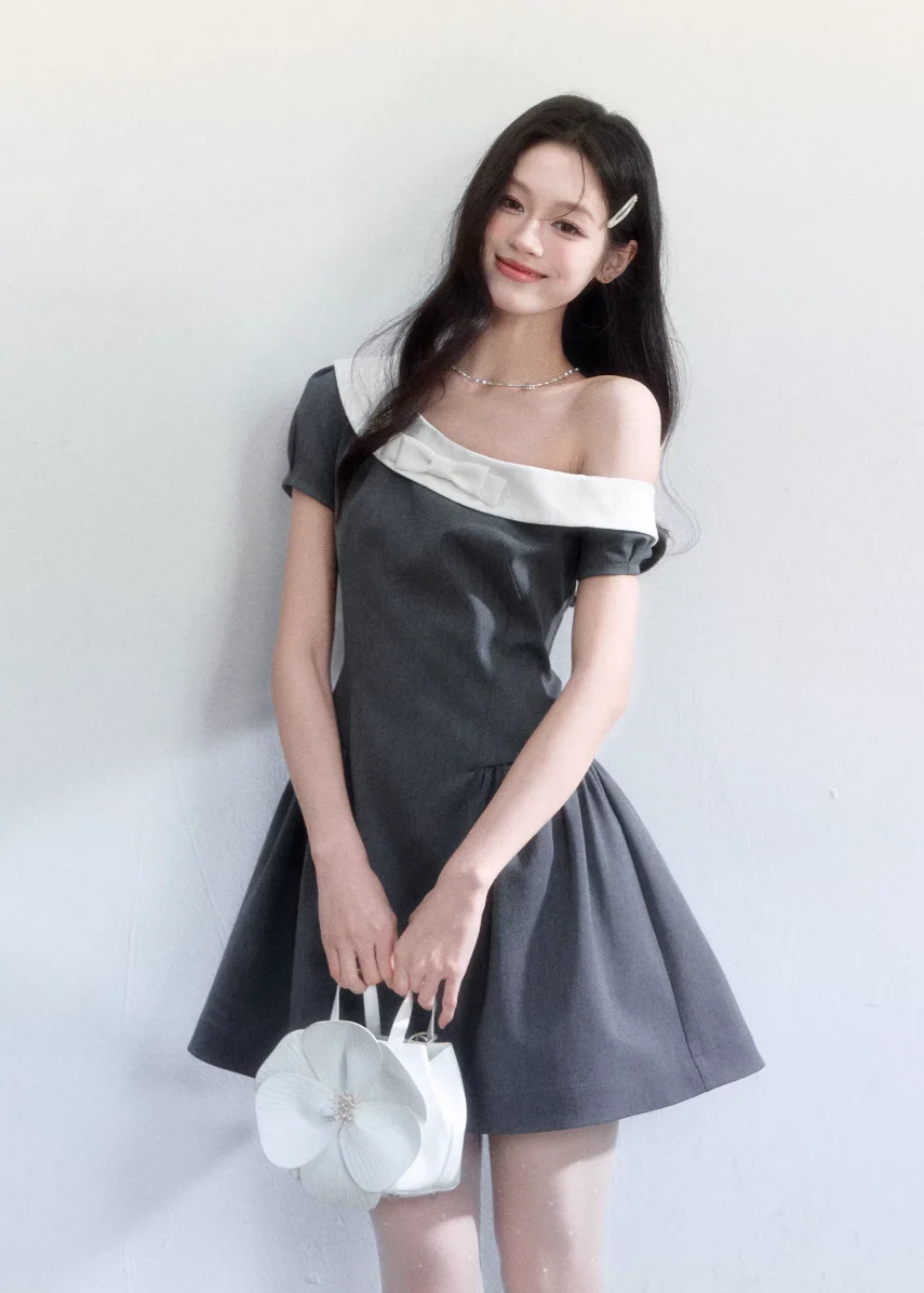 Soft Contrast Princess Dress