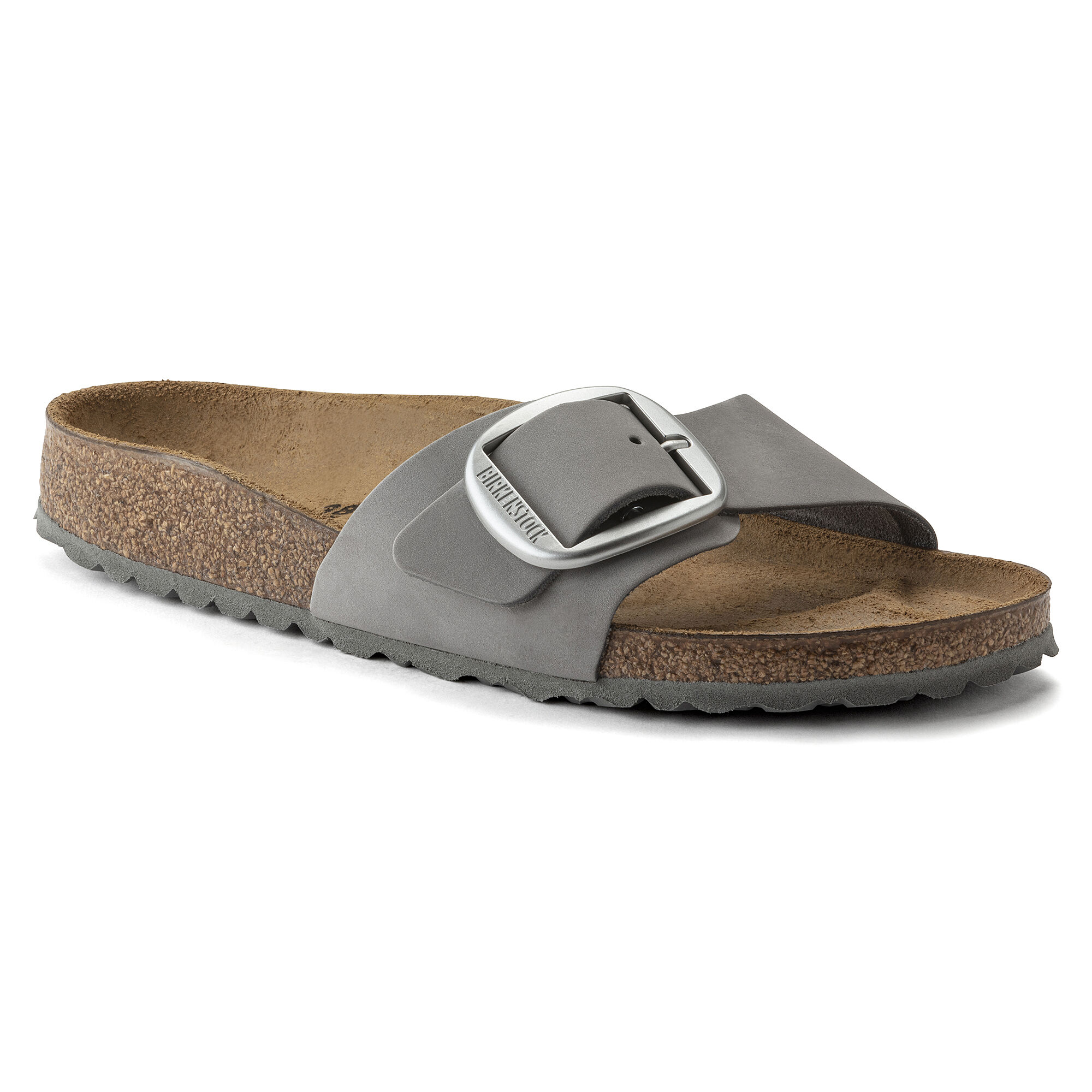Madrid Big Buckle Nubuk Leather