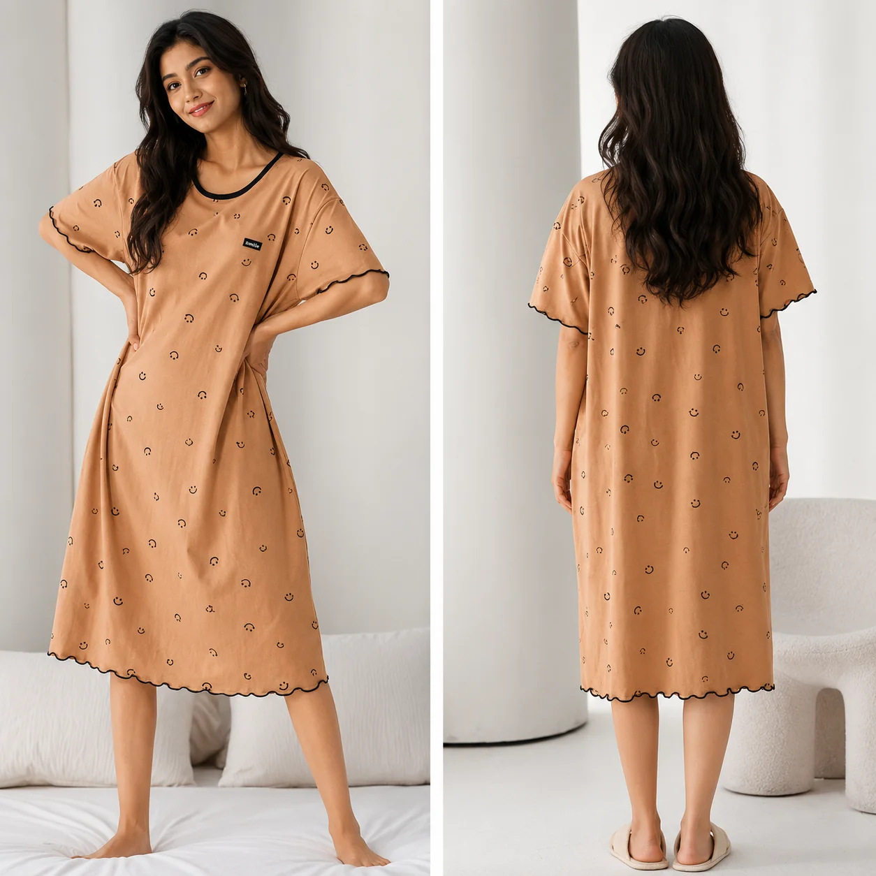 Smiley Days Padded NIght Dress