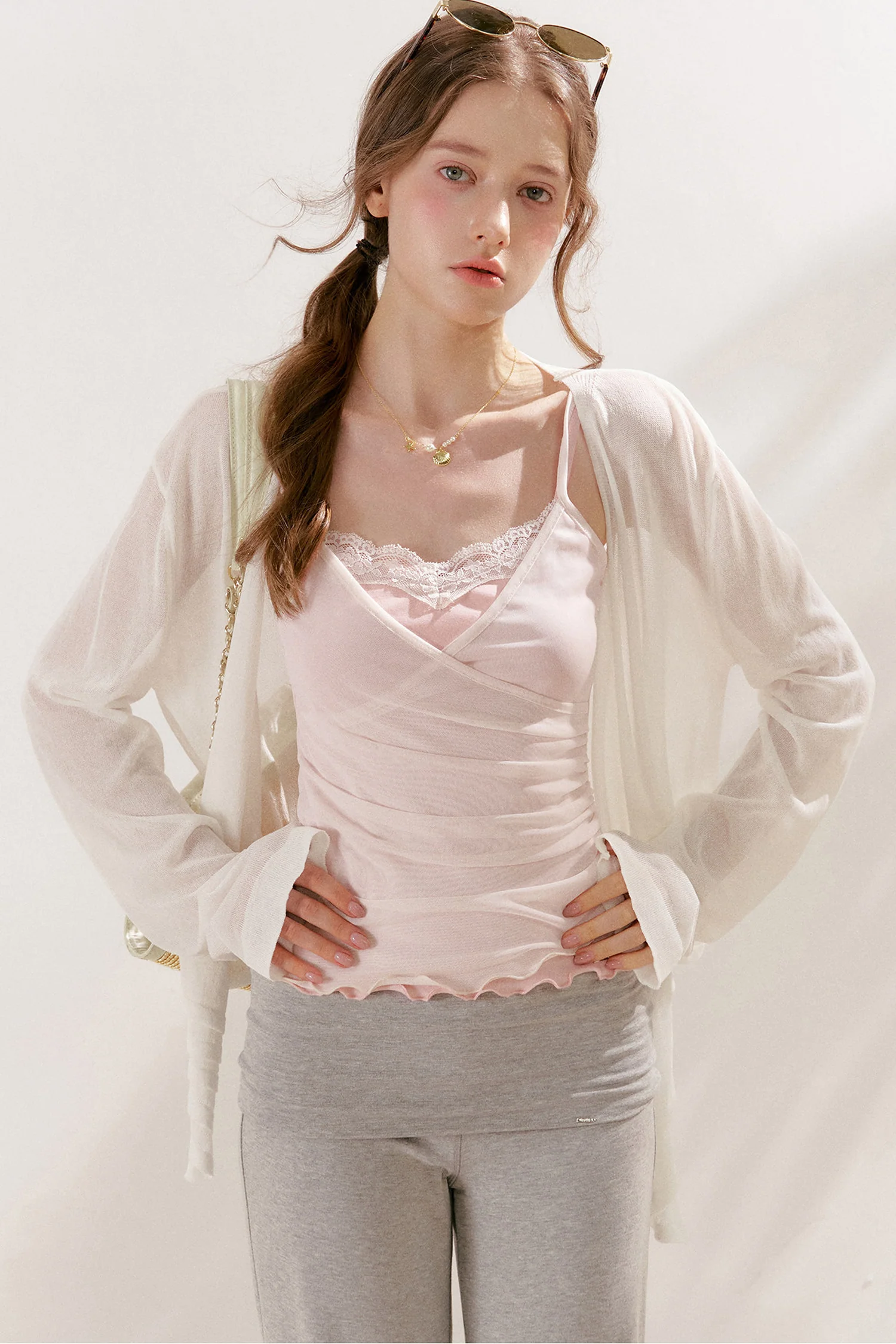 Cross-Over Lace Camisole Set-Up
