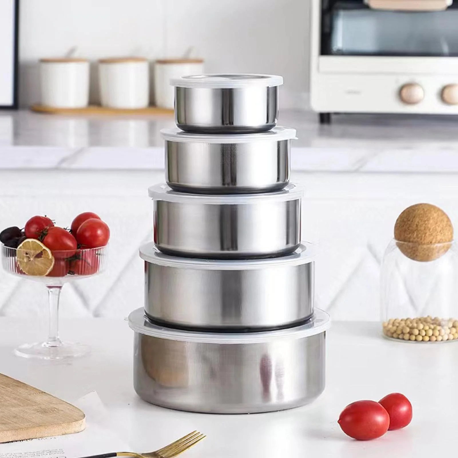 5PCS Premium Bowl Set With Lids