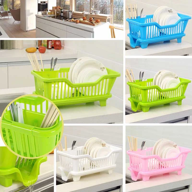 Stylish Countertop Plate & Bowl Drying Rack
