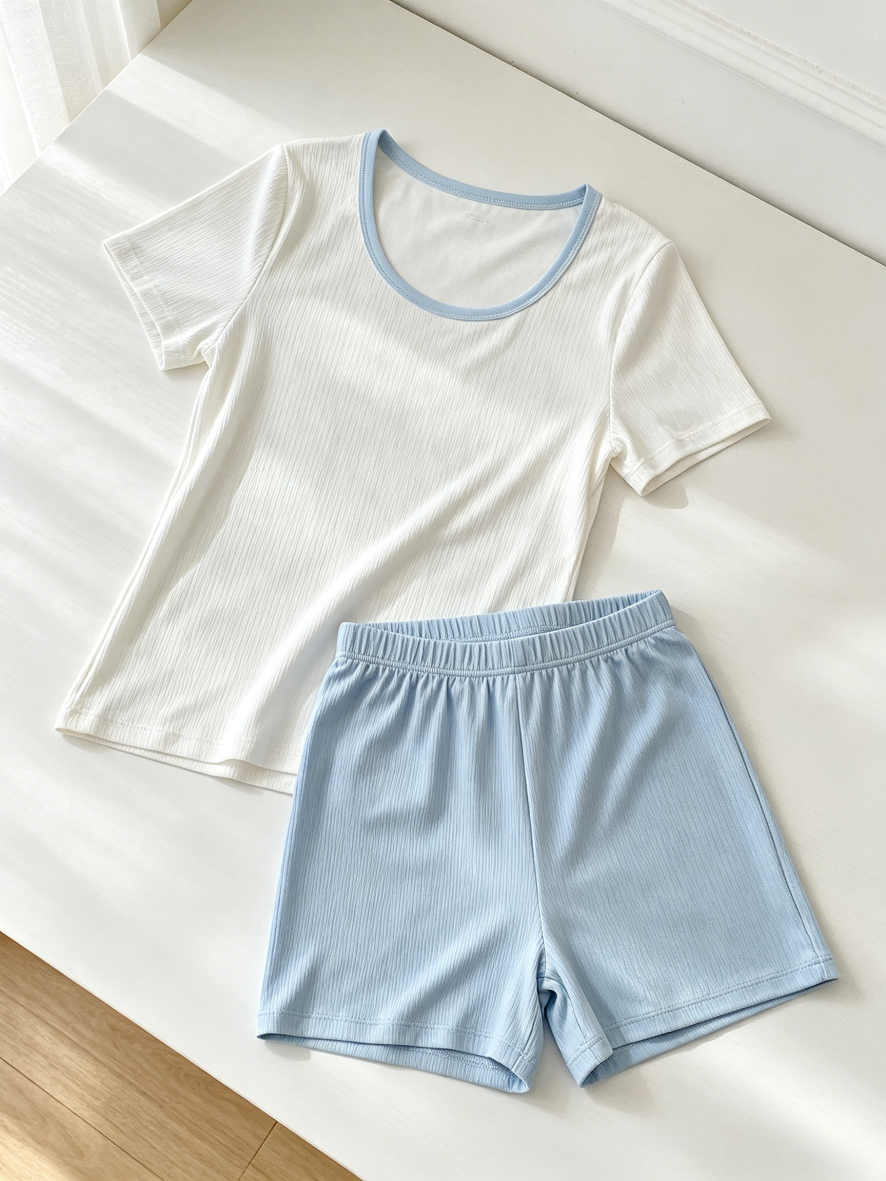 Two Piece Double Lined Shorts Set