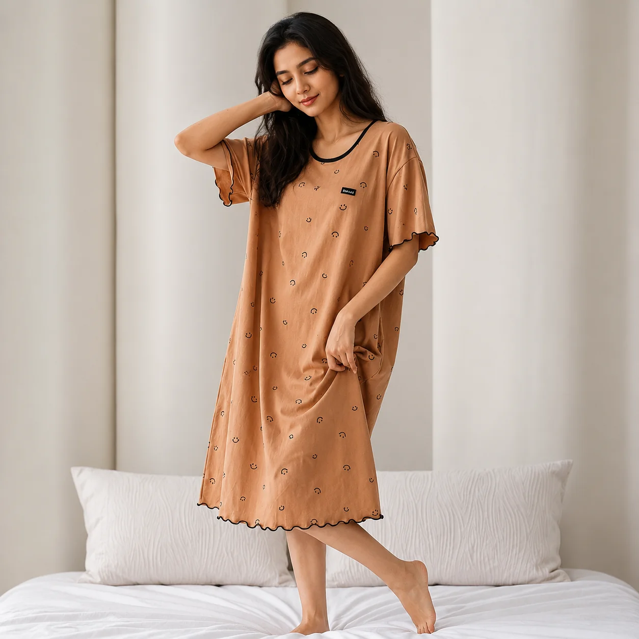 Smiley Days Padded NIght Dress