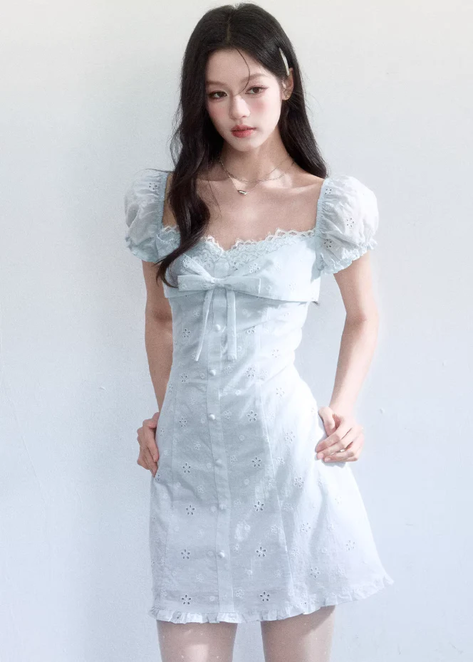 Sky Lace Whisper Dress