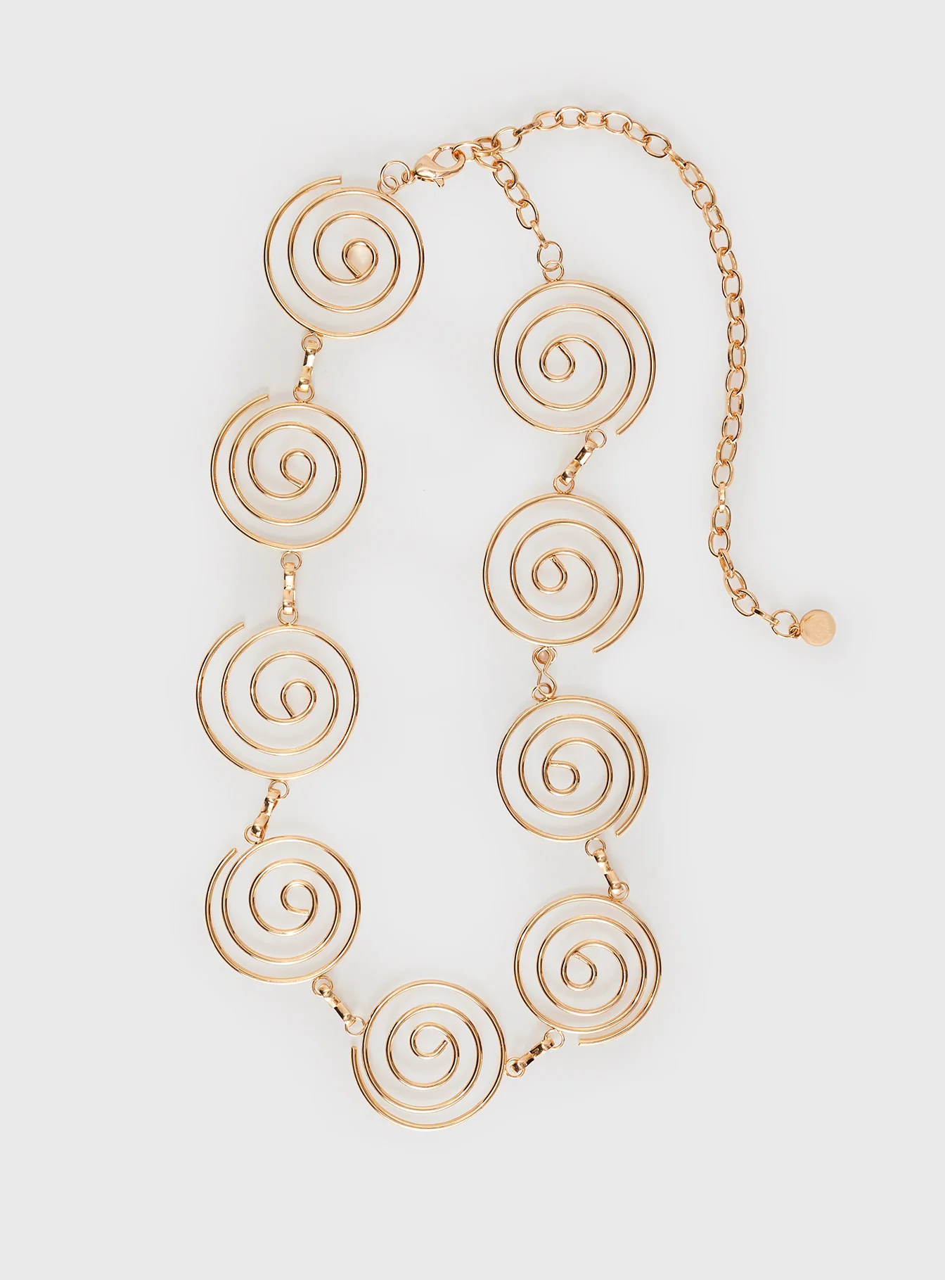 Spiral Chain Belt Gold