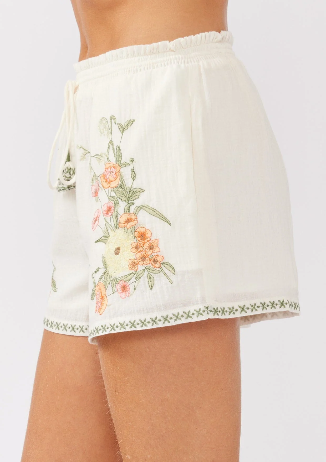 Sunlit Days Embroidered Short
