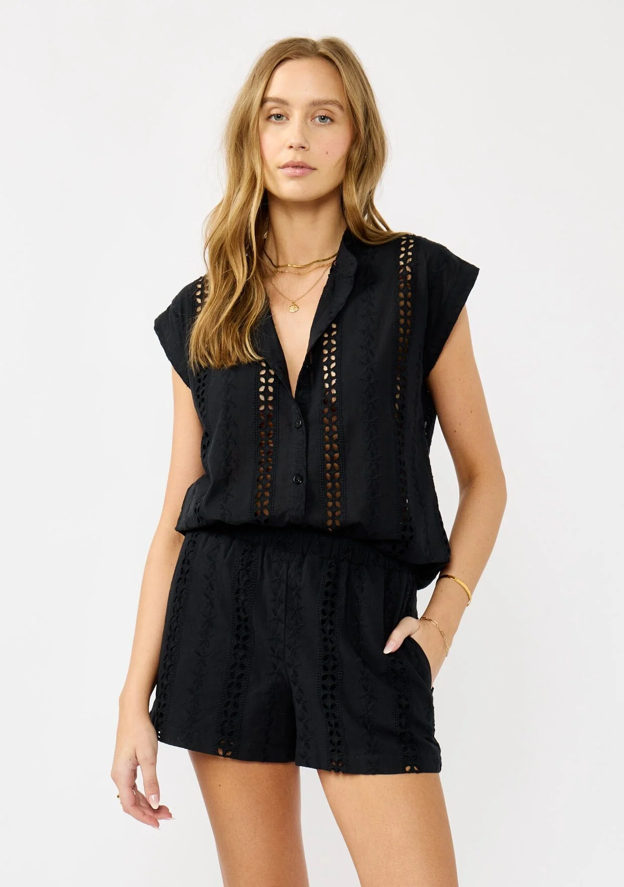 Beachfront Eyelet Short