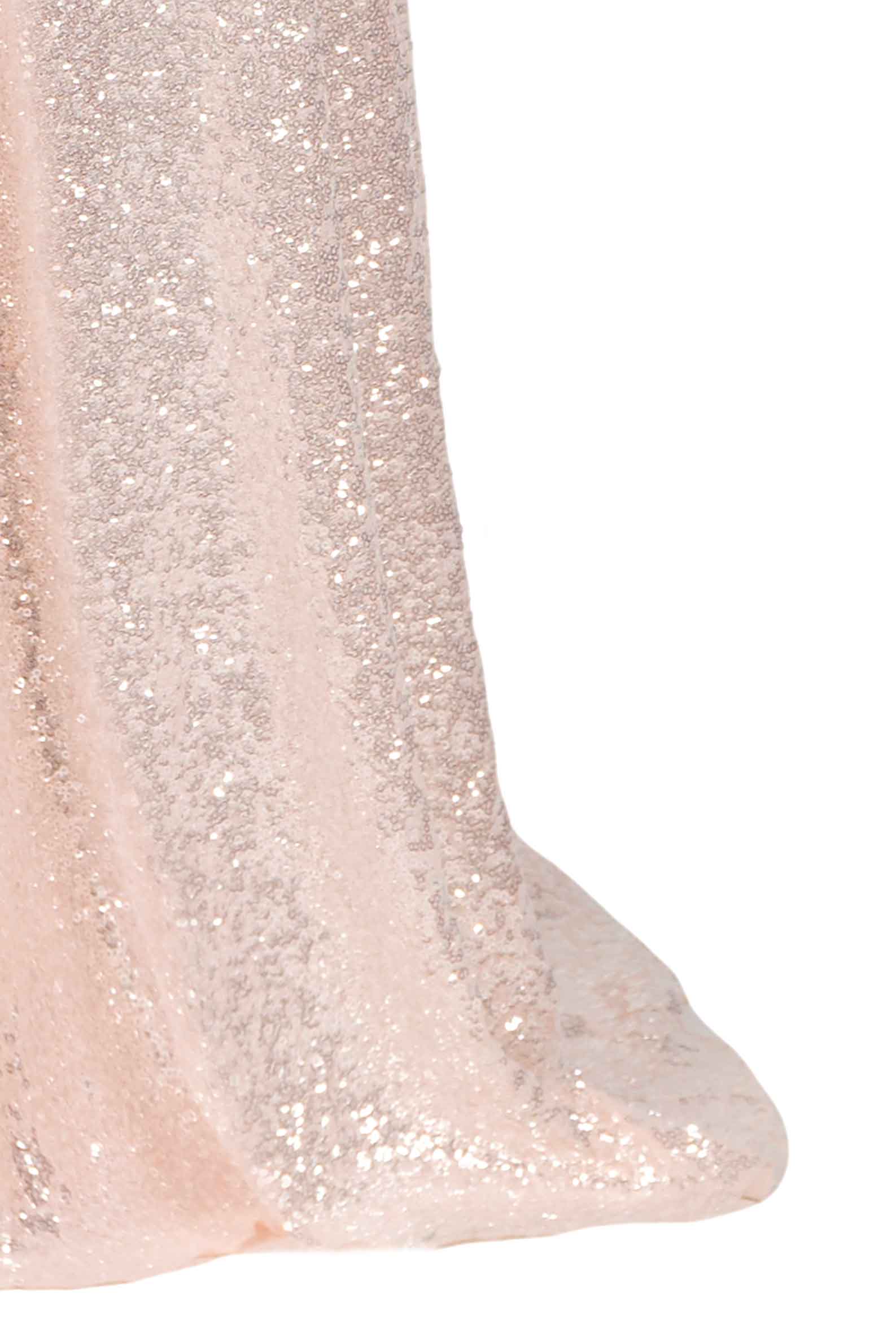 Pink Sequin Bottoncino Dress