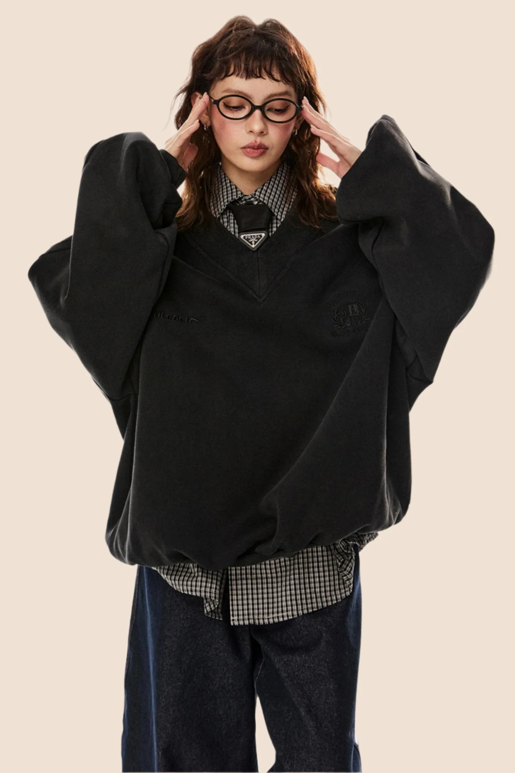 Distressed Casual Pullover Top