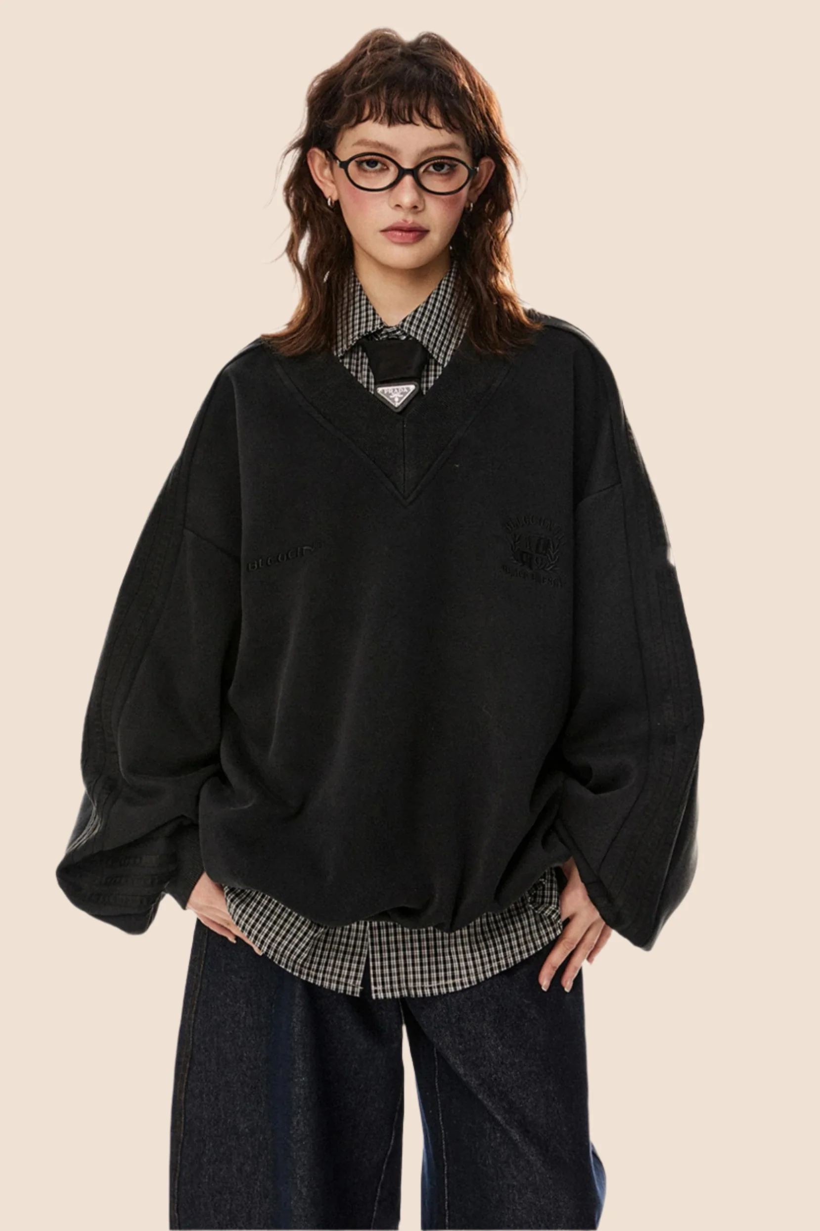 Distressed Casual Pullover Top