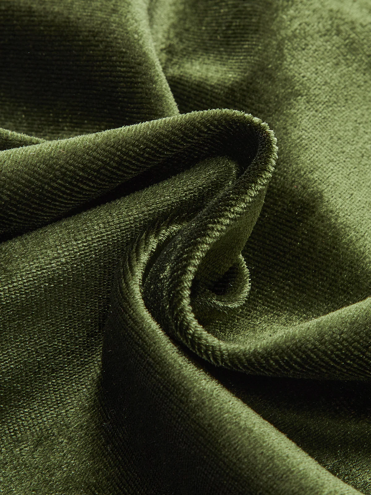 Velvet High Neck Cut-Out Ruched Blouse